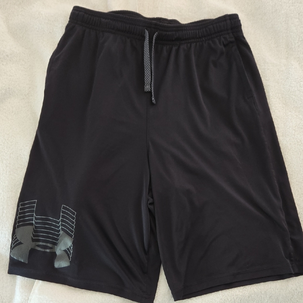 Under Armour Boy's Black Athletic Shorts